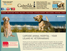 Tablet Screenshot of capesideanimalhospital.com